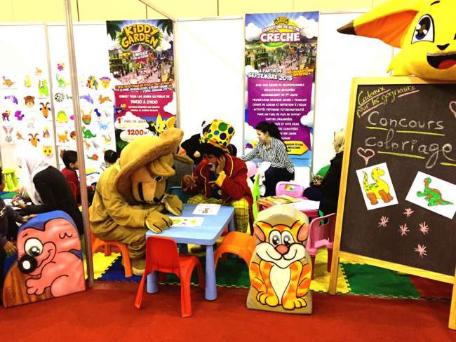 Mur d'escalade pour enfants